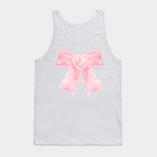 coquette pink bow ribbon Tank Top